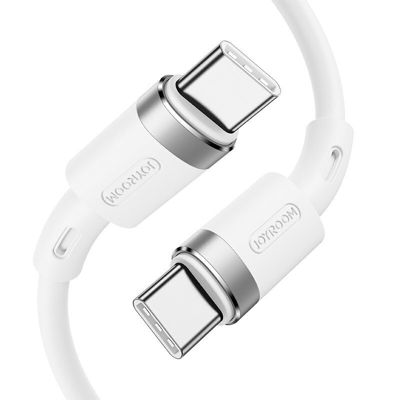 Joyroom USB-C - USB-C 1.2 m (JYR052WHT) cena un informācija | Savienotājkabeļi | 220.lv