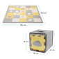 Puzle-paklājs Kinderkraft Luno, 30 daļu, Yellow cena un informācija | Attīstošie paklājiņi | 220.lv