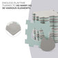 Puzle-paklājs Kinderkraft Luno, 30 daļu, Mint цена и информация | Attīstošie paklājiņi | 220.lv
