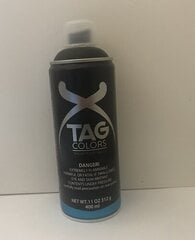 Аэрозольная краска для граффити TAG A002 белого цвета, 400 мл цена и информация | Краска | 220.lv