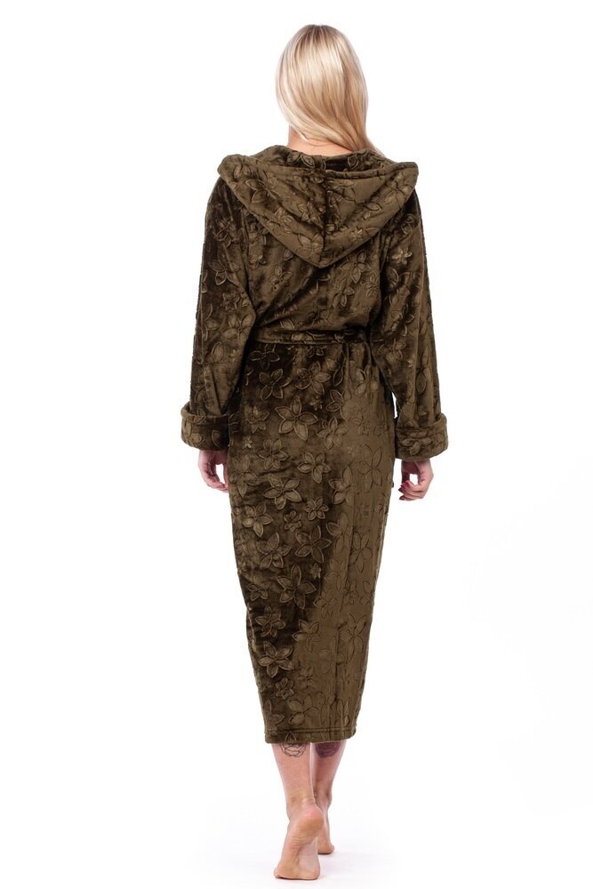 Sieviešu bambusa halāts ar kapuci ar apdrukātu rakstu Elite Bamboo cena un informācija | Sieviešu halāti | 220.lv