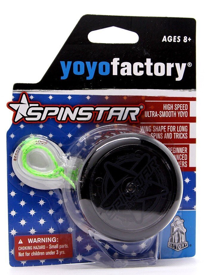 YOYO FACTORY Spinstar yo-yo melns cena un informācija | Galda spēles | 220.lv