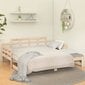 Izvelkama gulta, 2x(80x200)cm, priedes masīvkoks цена и информация | Gultas | 220.lv