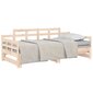 Izvelkama gulta, 2x(80x200)cm, priedes masīvkoks cena un informācija | Gultas | 220.lv