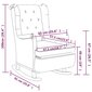 vidaXL šūpuļkrēsls ar soliņu, tumši pelēks audums cena un informācija | Atpūtas krēsli | 220.lv