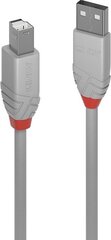 CABLE USB2 A-B 0.5M/ANTHRA GREY 36681 LINDY cena un informācija | Savienotājkabeļi | 220.lv