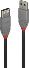 CABLE USB2 A-A 3M/ANTHRA 36694 LINDY cena un informācija | Savienotājkabeļi | 220.lv