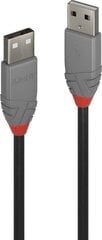 CABLE USB2 A-A 3M/ANTHRA 36694 LINDY цена и информация | Кабели для телефонов | 220.lv