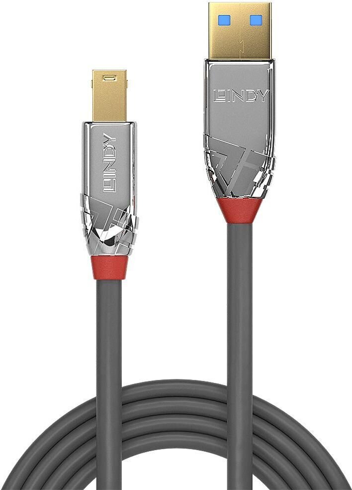 CABLE USB3.0 A-B 3M/CROMO 36663 LINDY cena un informācija | Savienotājkabeļi | 220.lv