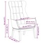 vidaXL atpūtas krēsls, tumši pelēks audums cena un informācija | Atpūtas krēsli | 220.lv