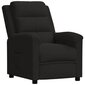 vidaXL atpūtas krēsls, atgāžams, melns samts цена и информация | Atpūtas krēsli | 220.lv