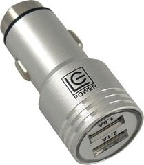 LC-Power LC-USB-CAR-ALU cena un informācija | Lādētāji un adapteri | 220.lv