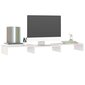 Monitora statīvs, balts, 80x24x10,5cm, priedes masīvkoks цена и информация | TV galdiņi | 220.lv