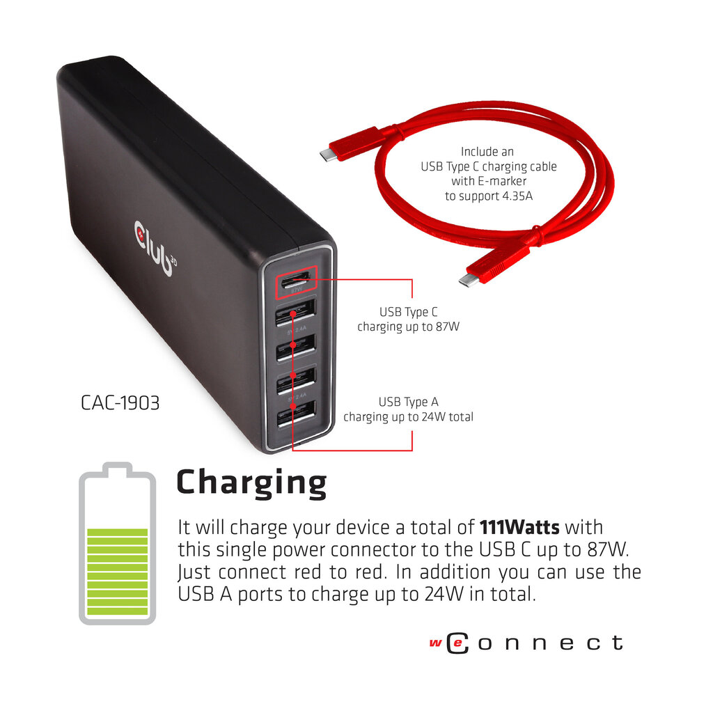 Club 3D CSV-1564W100 cena un informācija | Adapteri un USB centrmezgli | 220.lv