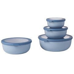 Набор многофункциональной круглой посуды Mepal, синий, 4 шт. цена и информация | Посуда для хранения еды | 220.lv