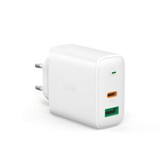 AUKEY PA-D1 Зарядное устройство 1x USB 1x USB-C Power Delivery 3.0 30W Белый цена и информация | Зарядные устройства для телефонов | 220.lv