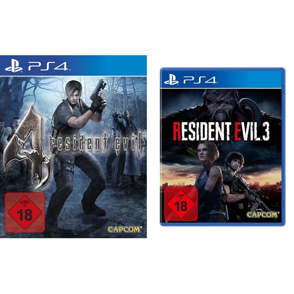 Spēļu komplekts - Resident Evil 4 [PlayStation 4] & Resident Evil 3 - 100% Uncut, USK18 [PlayStation 4] cena un informācija | Datorspēles | 220.lv