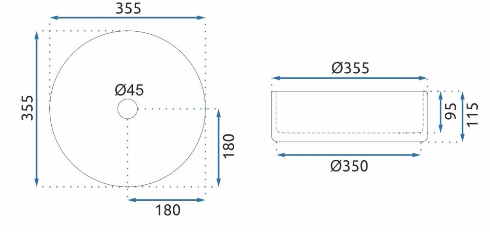 Rea Cristal countertop izlietne Caurspīdīga цена и информация | Izlietnes | 220.lv