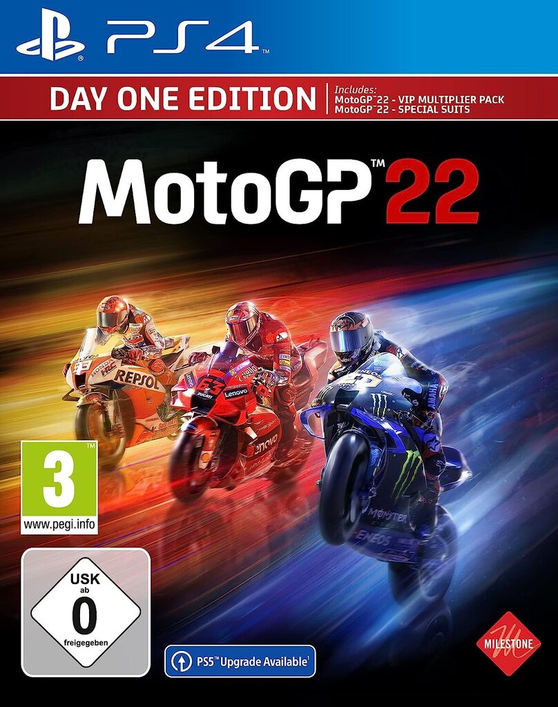 Spēle MotoGP 22 dienas viena izdevums (PlayStation 4) cena un informācija | Datorspēles | 220.lv