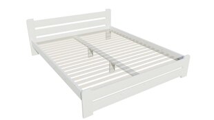 Кровать без решетки KLAIPĖDA, 140x200 см, белая цена и информация | Кровати | 220.lv