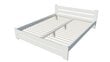 KLAIPEDA gulta bez restēm, 160x200 cm, balta cena un informācija | Gultas | 220.lv