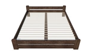 Кровать без решетки PALANGA, 90x200 см, ореховый цвет цена и информация | Кровати | 220.lv