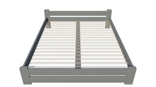 Кровать без решетки PALANGA, 90x200 см, серая цена и информация | Кровати | 220.lv