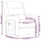 vidaXL masāžas krēsls, atgāžams, gaiši zaļš samts cena un informācija | Atpūtas krēsli | 220.lv