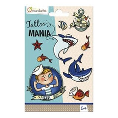 Transfer tetovējums Tattoo Mania "Sailor", Avenue Mandarine /10 цена и информация | Аппликации, декорации, наклейки | 220.lv