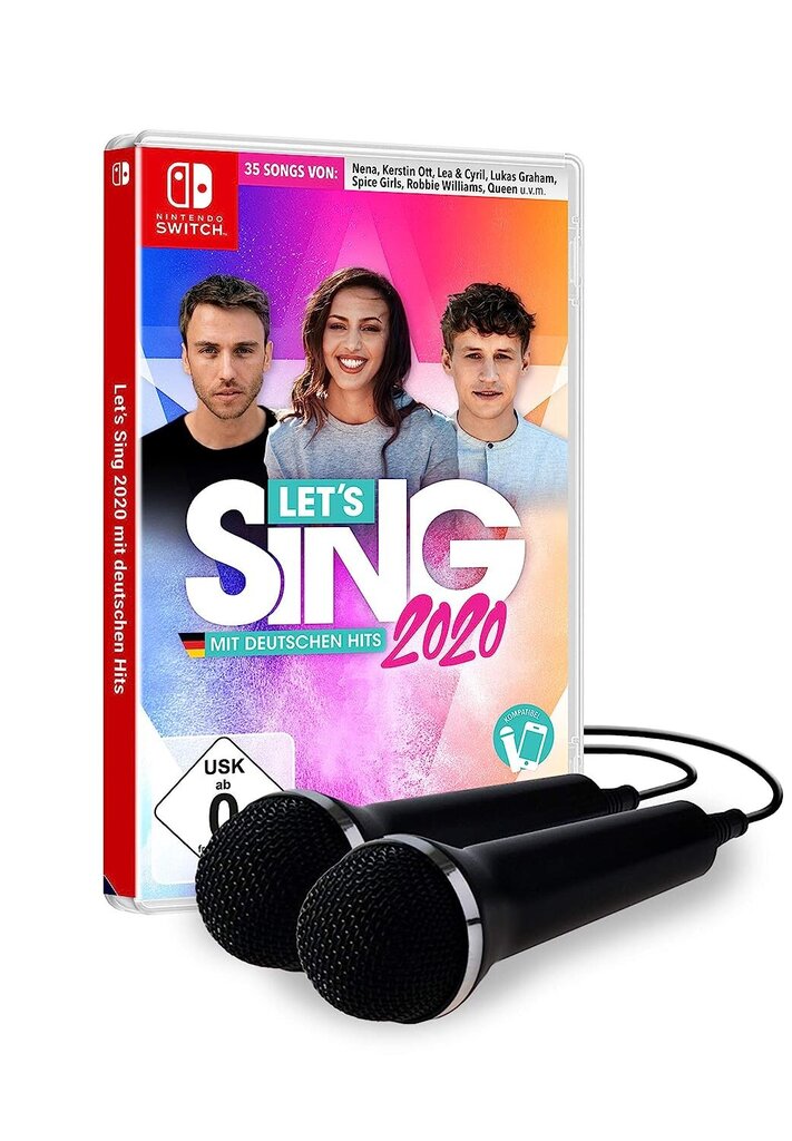 Spēle Dziedāsim 2020 ar vācu hitiem [+ 2 mikrofoniski] [Nintendo Switch] цена и информация | Datorspēles | 220.lv