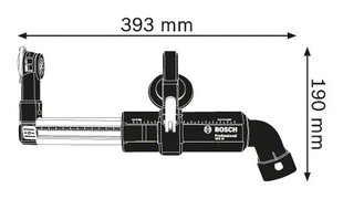 Putekļu iesūkšanas sistēma Bosch GDE16 Plus Professional (1.600.A00.15Z) cena un informācija | Perforatori | 220.lv