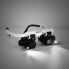 Лупа-очки до 23х со светодиодной подсветкой цена и информация | Механические инструменты | 220.lv
