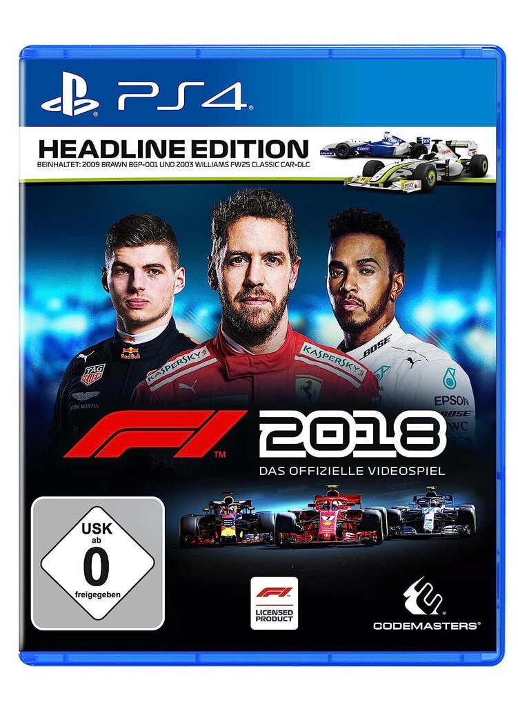 Spēle F1 2018 virsraksts [PlayStation 4] cena un informācija | Datorspēles | 220.lv