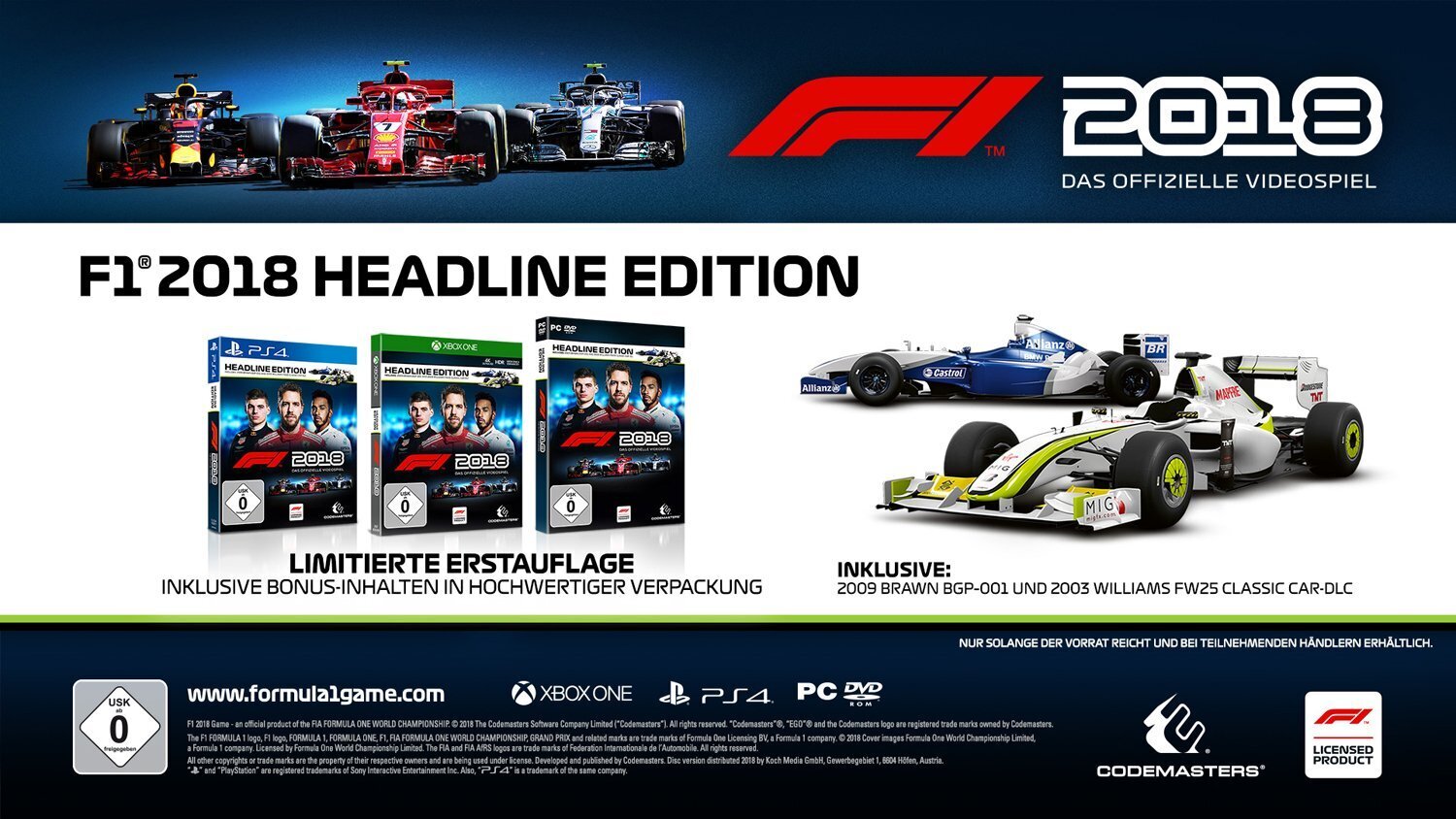 Spēle F1 2018 virsraksts [PlayStation 4] cena un informācija | Datorspēles | 220.lv