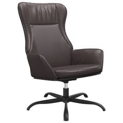 vidaXL atpūtas krēsls, brūna mākslīgā āda цена и информация | Кресла в гостиную | 220.lv