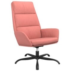 vidaXL atpūtas krēsls, rozā samts цена и информация | Кресла в гостиную | 220.lv