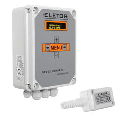 Eletor SC-S OLED Klimata kontrolieris 6A, Ventilācija, Apkure, Signalizācija, Temperatūras sensors, 2x 0-10V izejas cena un informācija | Piederumi gaisa regulēšanas iekārtām | 220.lv