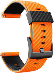 4wrist Watch Band Orange/Black cena un informācija | Viedpulksteņu un viedo aproču aksesuāri | 220.lv