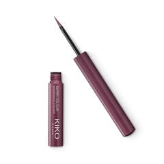 Жидкая водостойкая подводка для глаз Kiko Milano Super Colour Waterproof Eyeliner, 07 Burgundy цена и информация | Тушь, средства для роста ресниц, тени для век, карандаши для глаз | 220.lv