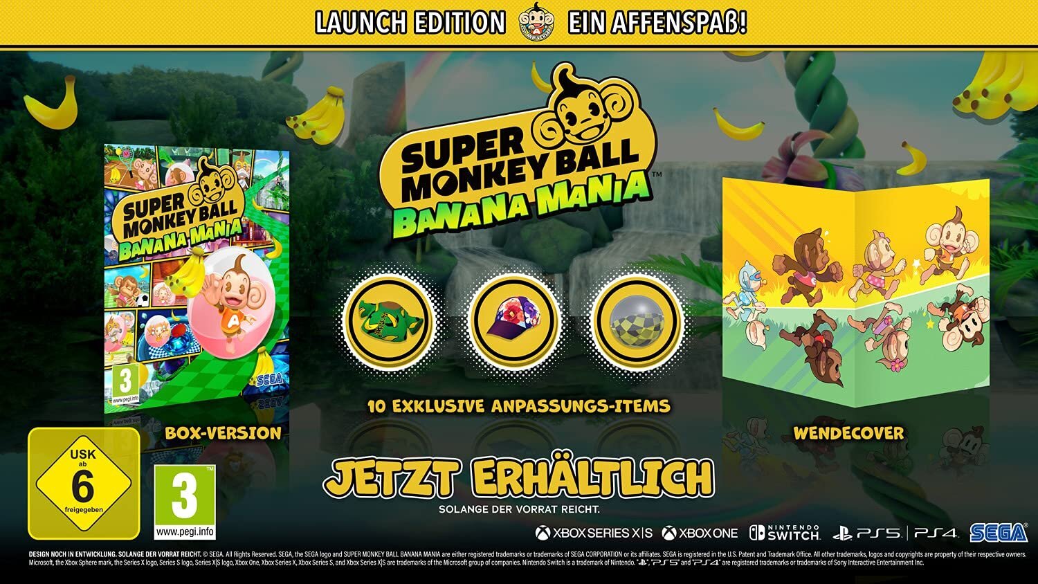 Spēle Super Monkey Ball Banana mānijas palaišanas izdevums (Nintendo Switch) cena un informācija | Datorspēles | 220.lv