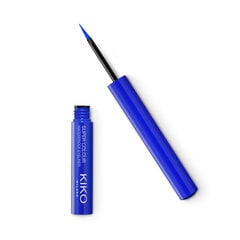 Жидкая водостойкая подводка для глаз Kiko Milano Super Colour Waterproof Eyeliner, 06 Blue цена и информация | Тушь, средства для роста ресниц, тени для век, карандаши для глаз | 220.lv