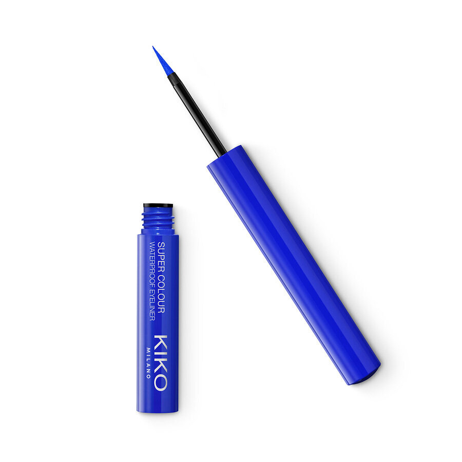 Krāsains acu laineris Kiko Milano Super Colour Waterproof Eyeliner, 06 Blue cena un informācija | Acu ēnas, skropstu tušas, zīmuļi, serumi | 220.lv