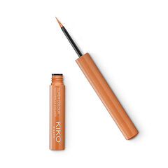 Жидкая водостойкая подводка для глаз Kiko Milano Super Colour Waterproof Eyeliner, 03 Light Copper цена и информация | Тушь, средства для роста ресниц, тени для век, карандаши для глаз | 220.lv