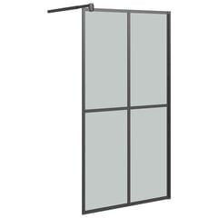 Dušas siena, 100x195cm, tumšs rūdīts stikls cena un informācija | Dušas durvis, dušas sienas | 220.lv