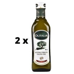 Оливковое масло OLITALIA Extra Virgin, 500 мл x 2 шт. упаковка цена и информация | Масло, уксус | 220.lv