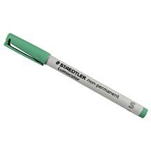 Marķieris Lumocolor S 0.4mm zaļš, Staedtler цена и информация | Канцелярия | 220.lv