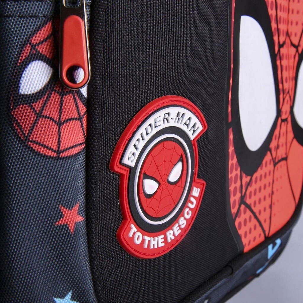 Skolas soma Spiderman 2100003822, melna (32 x 15 x 42 cm) cena un informācija | Skolas somas | 220.lv