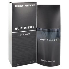 Tualetes ūdens Issey Miyake Nuit D'Issey Pour Homme edt 75 ml cena un informācija | Issey Miyake Smaržas, kosmētika | 220.lv