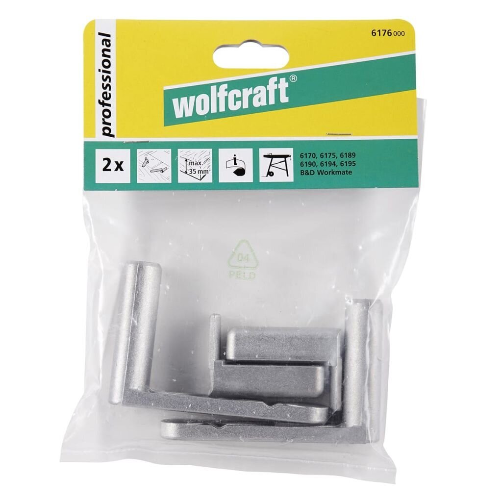 Wolfcraft 2 Quick Clamp komplekts 6176000 цена и информация | Rokas instrumenti | 220.lv