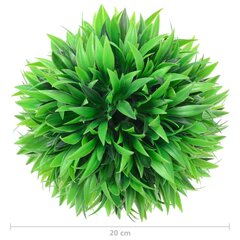 Mākslīgie buksuss krūmi, 2 gab., 20 cm, lodveida цена и информация | Искусственные цветы | 220.lv